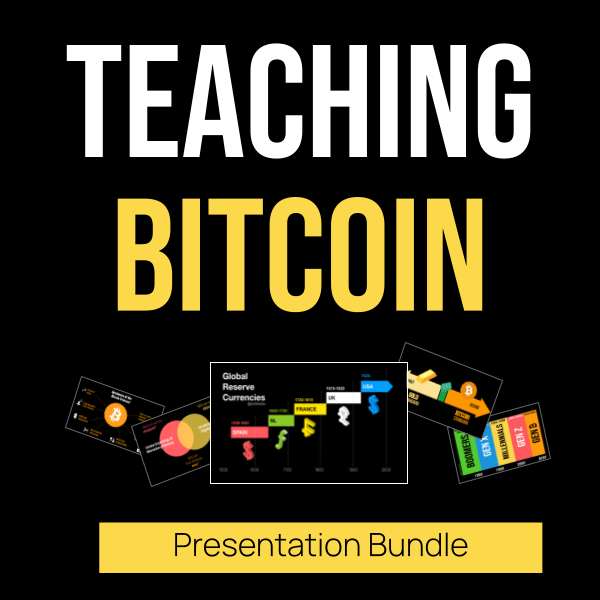 Teaching Bitcoin: Presentation Bundle (50+ slides)